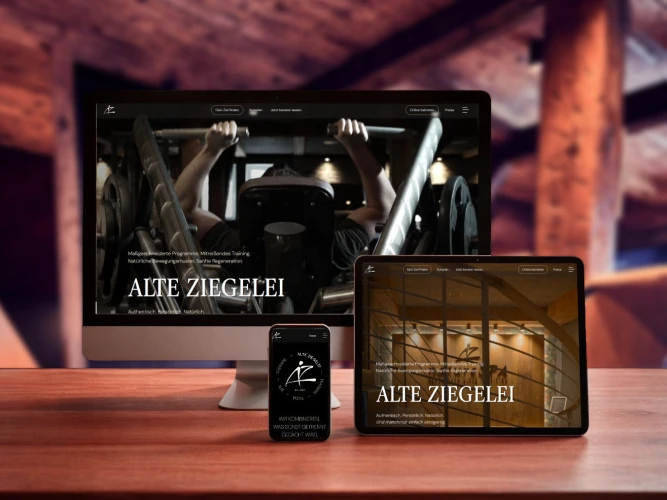 Relaunch der Webseite Fitnesstudio ALTE ZIEGELEI Relaunch der Webseite Fitnesstudio ALTE ZIEGELEI